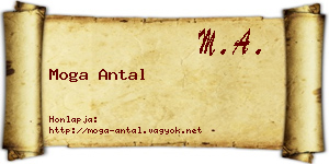 Moga Antal névjegykártya